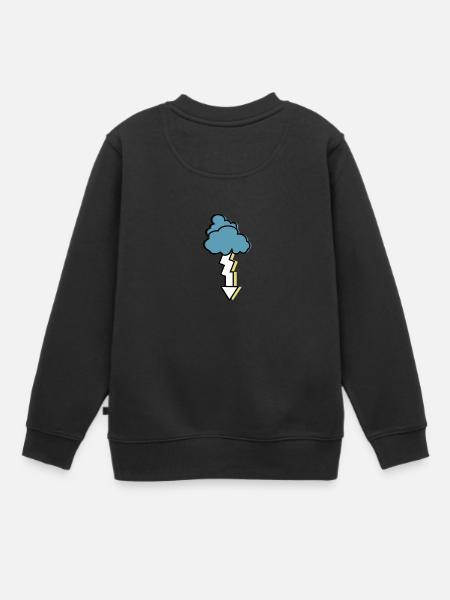thunderstorm - Kids Premium Organic Sweatshirt - black
