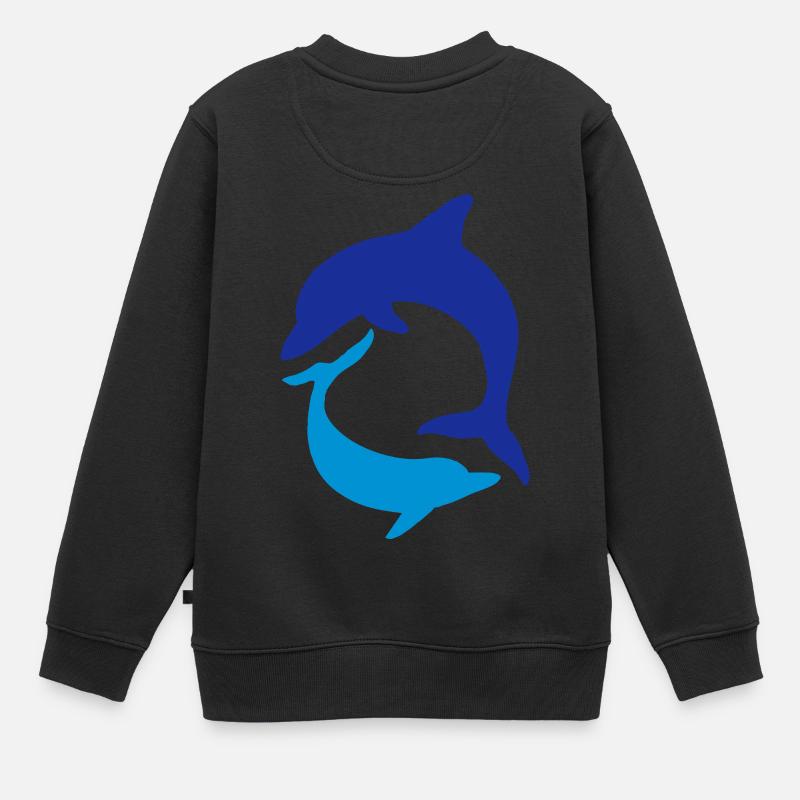 dauphin - Sweat Premium enfant bio - noir