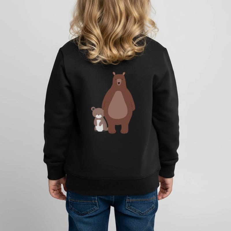 Mama Bär oder Papa Bär mit Babybär Bärchen Kinder Premium Organic Sweatshirt