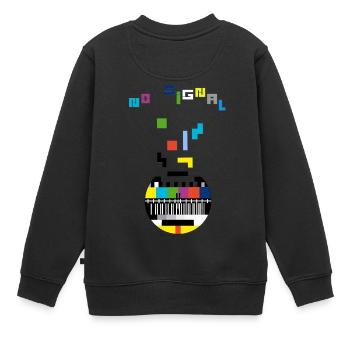 pas de signal - Sweat Premium enfant bio - noir - Dos - AI Model Kid Female (0cm)