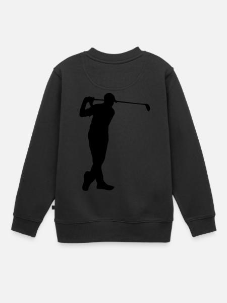 Joueur de golf - Sweat Premium enfant bio - noir