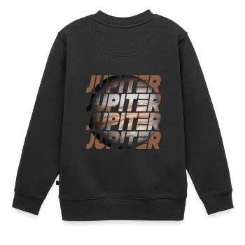 Jupiter Design - Kinder Premium Organic Sweatshirt - Schwarz - Hinten - AI Model Kid Female (0cm)