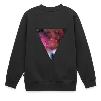 Galaxy - Kids Premium Organic Sweatshirt - black - Back - AI Model Kid Female (0cm)