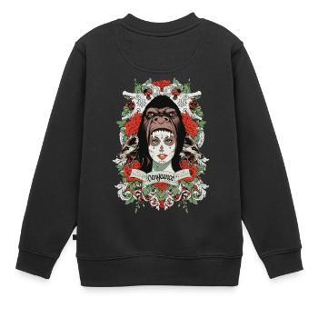 vengeance - Sweat Premium enfant bio - noir - Dos - AI Model Kid Female (0cm)