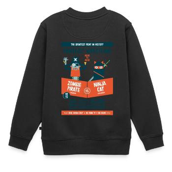 Fantasy-Wrestling - Kinder Premium Organic Sweatshirt - Schwarz - Hinten - AI Model Kid Female (0cm)