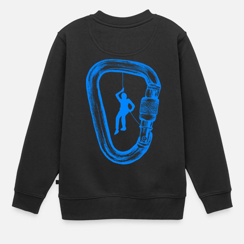 alpiniste - Sweat Premium enfant bio - noir