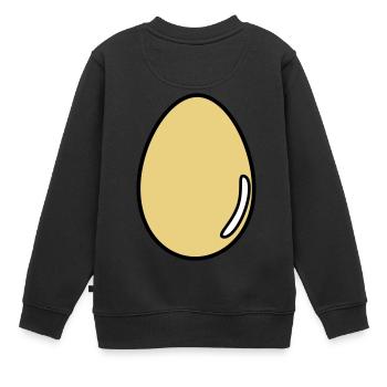 œuf - Sweat Premium enfant bio - noir - Dos - AI Model Kid Female (0cm)