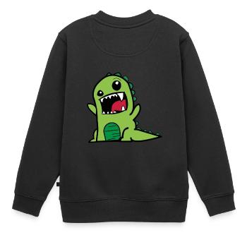 Monstres - Sweat Premium enfant bio - noir - Dos - AI Model Kid Female (0cm)