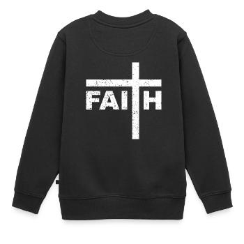 Foi - Sweat Premium enfant bio - noir - Dos - AI Model Kid Female (0cm)