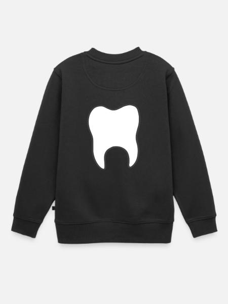 Zahn - Kinder Premium Organic Sweatshirt - Schwarz