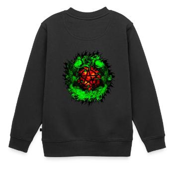 wicca - Kinder Premium Organic Sweatshirt - Schwarz - Hinten - AI Model Kid Female (0cm)