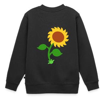Tournesol - Sweat Premium enfant bio - noir - Dos - AI Model Kid Female (0cm)