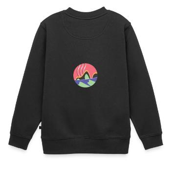 Tramontana - Kids Premium Organic Sweatshirt - black - Back - AI Model Kid Female (0cm)