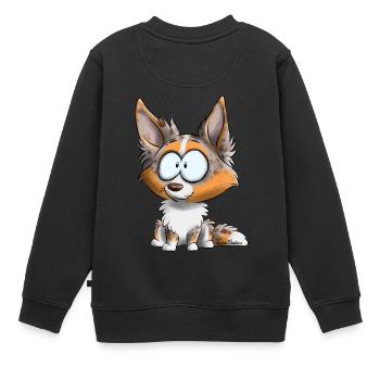 I'm Border Collie - Red Tricolore Merle - Kids Premium Organic Sweatshirt - black - Back - AI Model Kid Female (0cm)