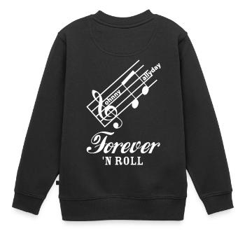 johnny wite - Sweat Premium enfant bio - noir - Dos - AI Model Kid Female (0cm)
