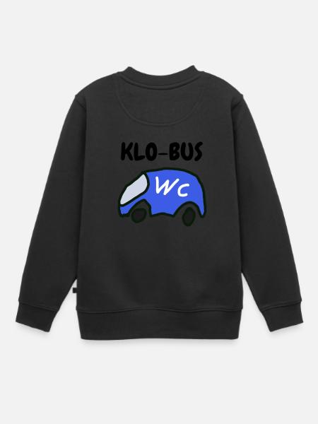 KLO-BUS - Kinder Premium Organic Sweatshirt - Schwarz