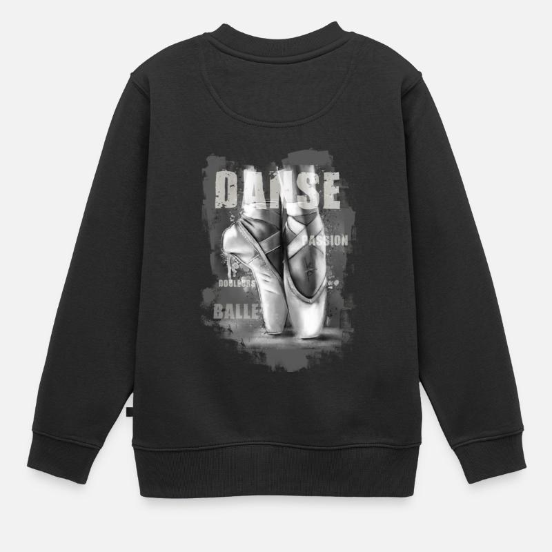 danse - Sweat Premium enfant bio - noir