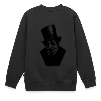 mort - Sweat Premium enfant bio - noir - Dos - AI Model Kid Female (0cm)