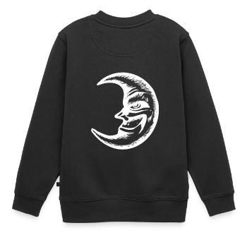 La lune sait - Sweat Premium enfant bio - noir - Dos - AI Model Kid Female (0cm)