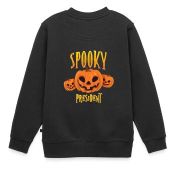 Président effrayant - Sweat Premium enfant bio - noir - Dos - AI Model Kid Female (0cm)