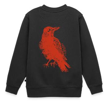 Le Corbeau - Der Rabe Grungy - Sweat Premium enfant bio - noir - Dos - AI Model Kid Female (0cm)