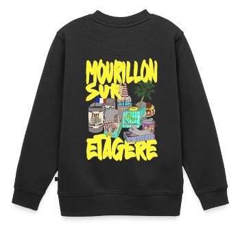 Mourillon auf dem Regal Toulon - Kinder Premium Organic Sweatshirt - Schwarz - Hinten - AI Model Kid Female (0cm)