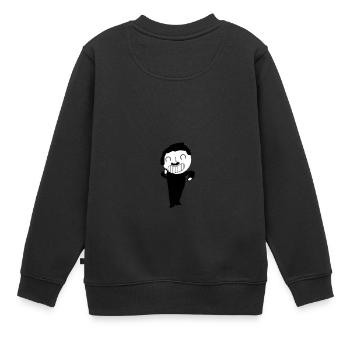 Stupid Man Studios - Sweat Premium enfant bio - noir - Dos - AI Model Kid Female (0cm)