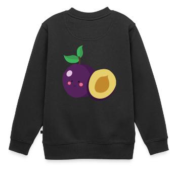 prune - Sweat Premium enfant bio - noir - Dos - AI Model Kid Female (0cm)