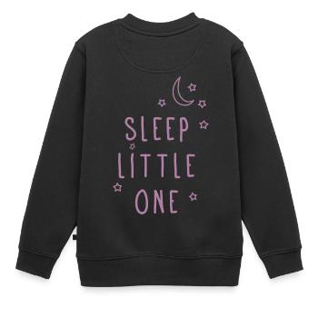 Sleep Little One - Schlaf gut Baby - Kinder Premium Organic Sweatshirt - Schwarz - Hinten - AI Model Kid Female (0cm)