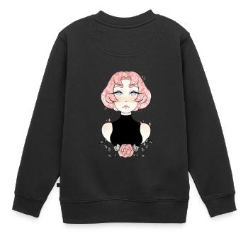 Pearlfect, Steven Universe - Kinder Premium Organic Sweatshirt - Schwarz - Hinten - AI Model Kid Female (0cm)