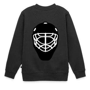 ice hockey eishockey skates schlittschuhe puck hel - Kinder Premium Organic Sweatshirt - Schwarz - Hinten - AI Model Kid Female (0cm)