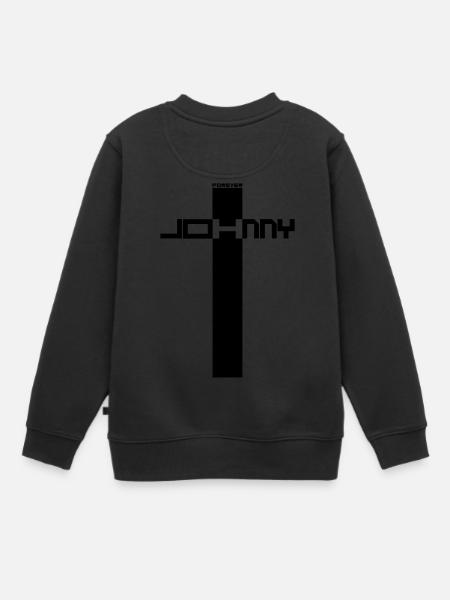 JOHNNY FOREVER H - Sweat Premium enfant bio - noir