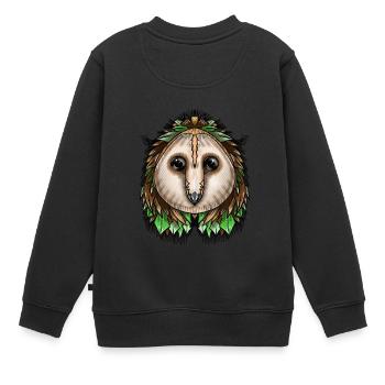 Oscar von Jon Ball - Kinder Premium Organic Sweatshirt - Schwarz - Hinten - AI Model Kid Female (0cm)