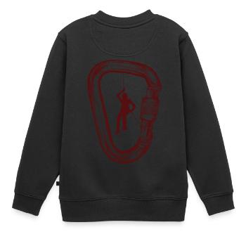 alpiniste - Sweat Premium enfant bio - noir - Dos - AI Model Kid Female (0cm)