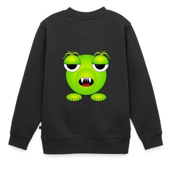 Monster - Monster - Alien - Sweat Premium enfant bio - noir - Dos - AI Model Kid Female (0cm)