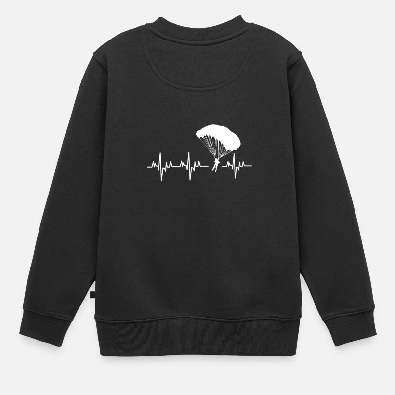 Parapente - Sweat Premium enfant bio - noir