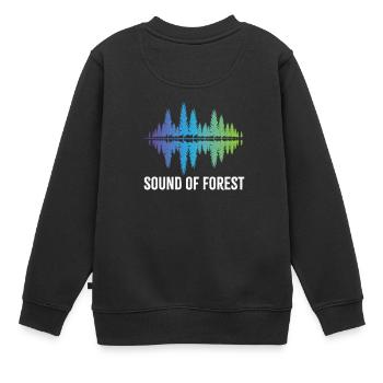 Natur Design Sound of Forest - Kinder Premium Organic Sweatshirt - Schwarz - Hinten - AI Model Kid Female (0cm)