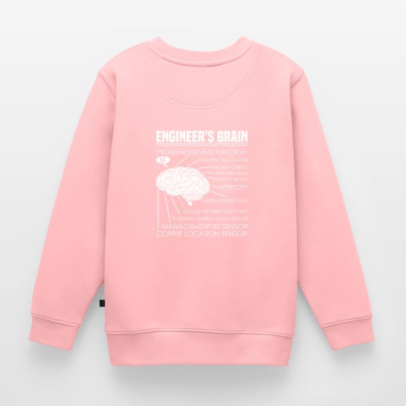 Engineer's Brain Problem Solving Kids Premium Organic Sweatshirt