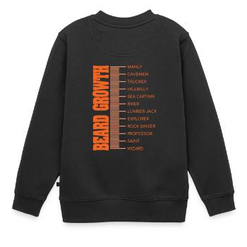 Beard Lover-Beard Chart-Beard Growth - Sweat Premium enfant bio - noir - Dos - AI Model Kid Female (0cm)