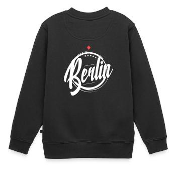 Conception de fan de football de Berlin pour les Berlinois - Sweat Premium enfant bio - noir - Dos - AI Model Kid Female (0cm)