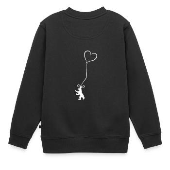 Du cœur de Berlin Capital Edition - Sweat Premium enfant bio - noir - Dos - AI Model Kid Female (0cm)
