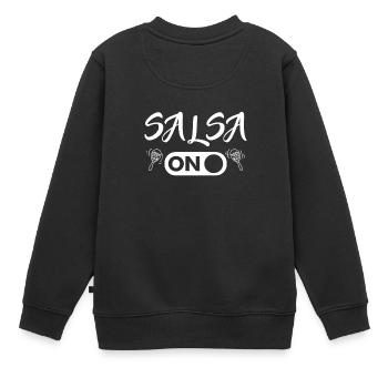 Salsa on - Sweat Premium enfant bio - noir - Dos - AI Model Kid Female (0cm)