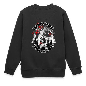 Miriquidi - Erzgebirge Bergbau und Heimat - Kinder Premium Organic Sweatshirt - Schwarz - Hinten - AI Model Kid Female (0cm)