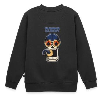 Wanna Clash Arena Royale Clans - Kids Premium Organic Sweatshirt - black - Back - AI Model Kid Female (0cm)