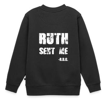 RBG Ruth m'a envoyé - Sweat Premium enfant bio - noir - Dos - AI Model Kid Female (0cm)