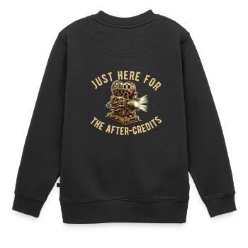 Critique de cinéma Cinéphile Cinéphile Amant Drôle Critique - Sweat Premium enfant bio - noir - Dos - AI Model Kid Female (0cm)