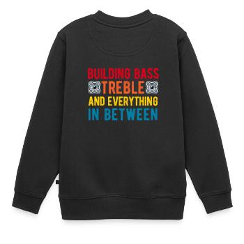 Autoradio für Audio-Installateur-Lautsprecher Autobass - Kinder Premium Organic Sweatshirt - Schwarz - Hinten - AI Model Kid Female (0cm)