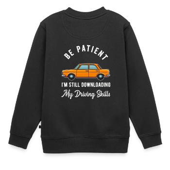 Neue Fahrschüler Mädchen Frauen Mutter Tochter - Kinder Premium Organic Sweatshirt - Schwarz - Hinten - AI Model Kid Female (0cm)