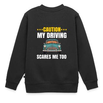 Neue Fahrschüler Mädchen Frauen Mutter Tochter - Kinder Premium Organic Sweatshirt - Schwarz - Hinten - AI Model Kid Female (0cm)