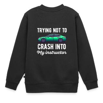 Neue Fahrschüler Mädchen Frauen Mutter Tochter - Kinder Premium Organic Sweatshirt - Schwarz - Hinten - AI Model Kid Female (0cm)